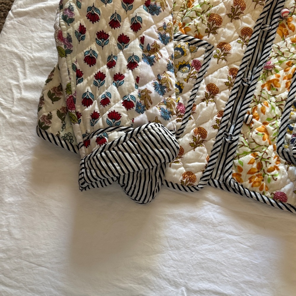 Floral Patchwork Bomber Jacket - image 2